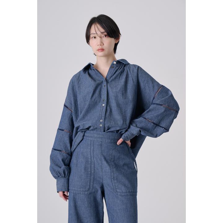 LADDER LACE DENIM BL