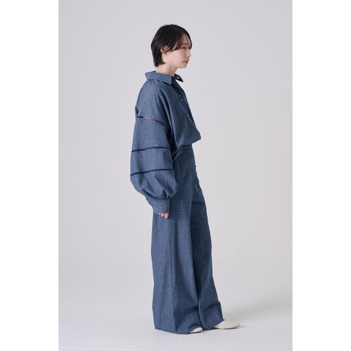 LADDER LACE DENIM BL