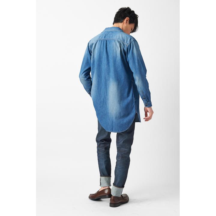 デニムロングシャツ