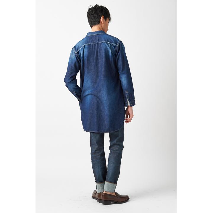 デニムロングシャツ