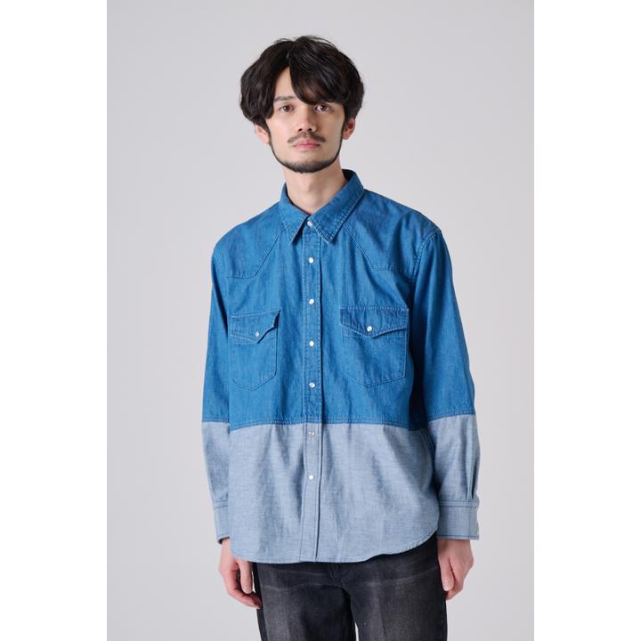 GRADATION DENIM SHIRT
