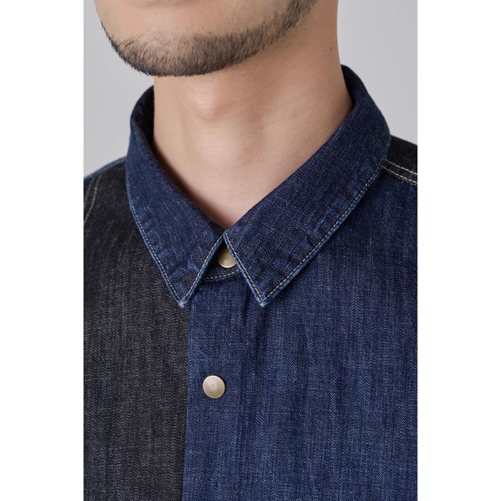 DENIM PATCHWORK SHIRT