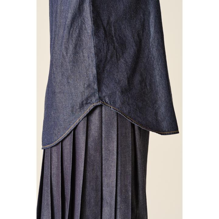 FRILL YOKE DENIM SH