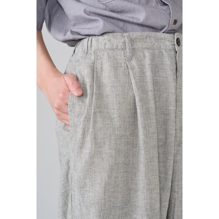 2TUCK CROPPED TROUSER