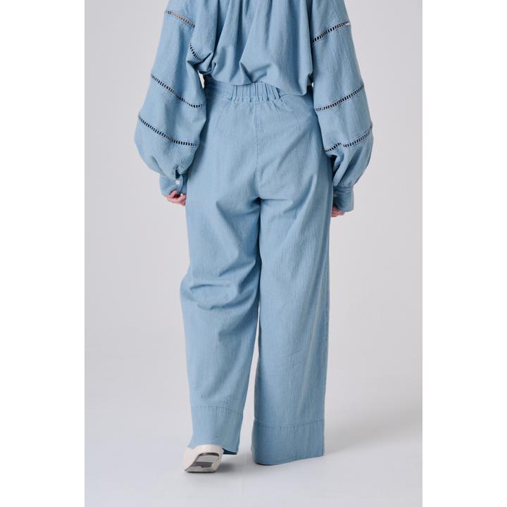 LADDER LACE DENIM PT