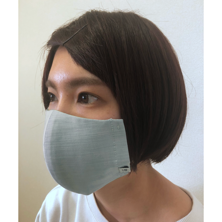 シャンブレーカラーマスク ネイビー