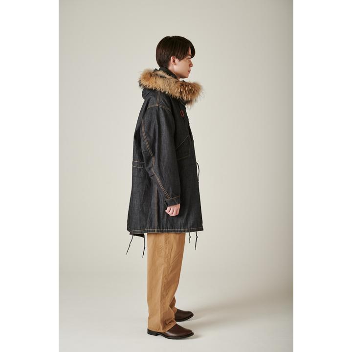 スタンドカラーライナー付きモッズコート