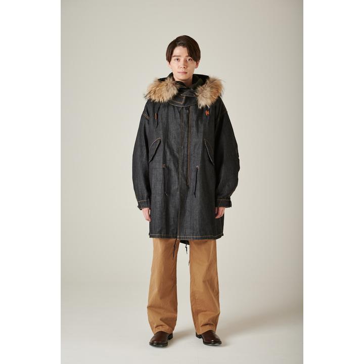 スタンドカラーライナー付きモッズコート