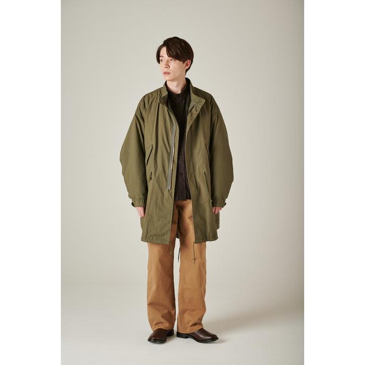 スタンドカラーライナー付きモッズコート