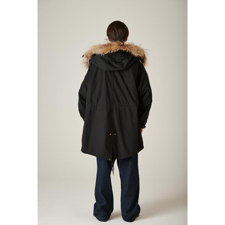 スタンドカラーライナー付きモッズコート