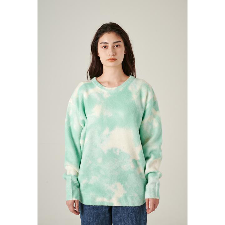 tie dye クルーネックニット