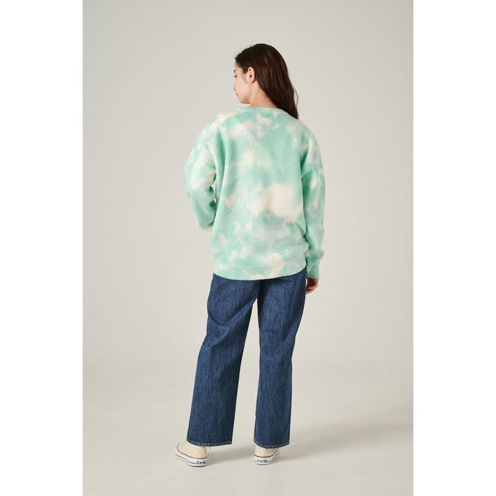 tie dye クルーネックニット