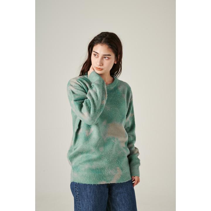tie dye クルーネックニット