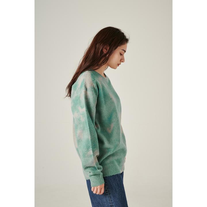 tie dye クルーネックニット