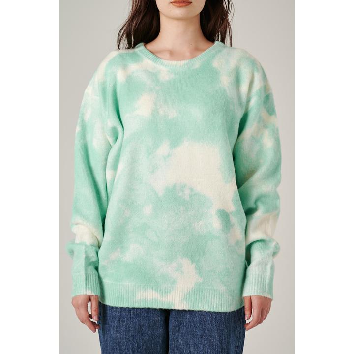 tie dye クルーネックニット