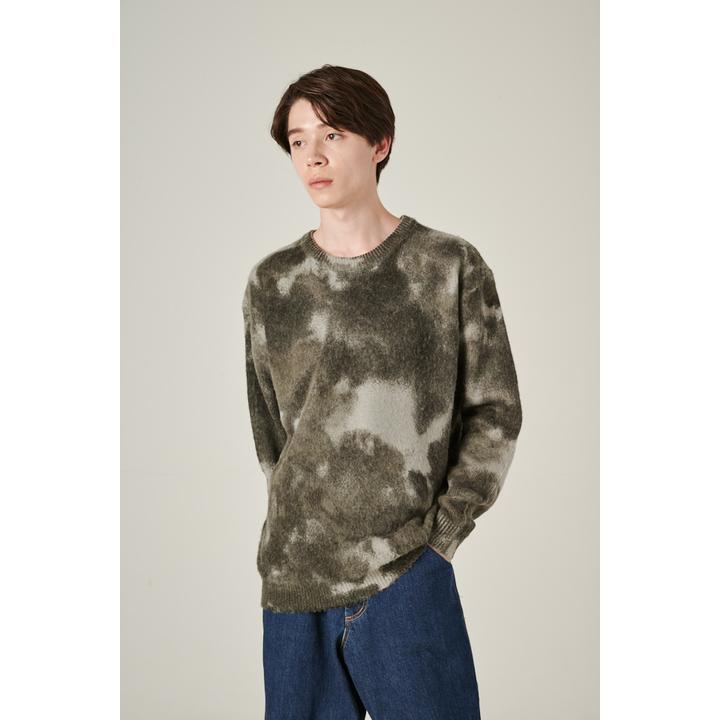 tie dye クルーネックニット