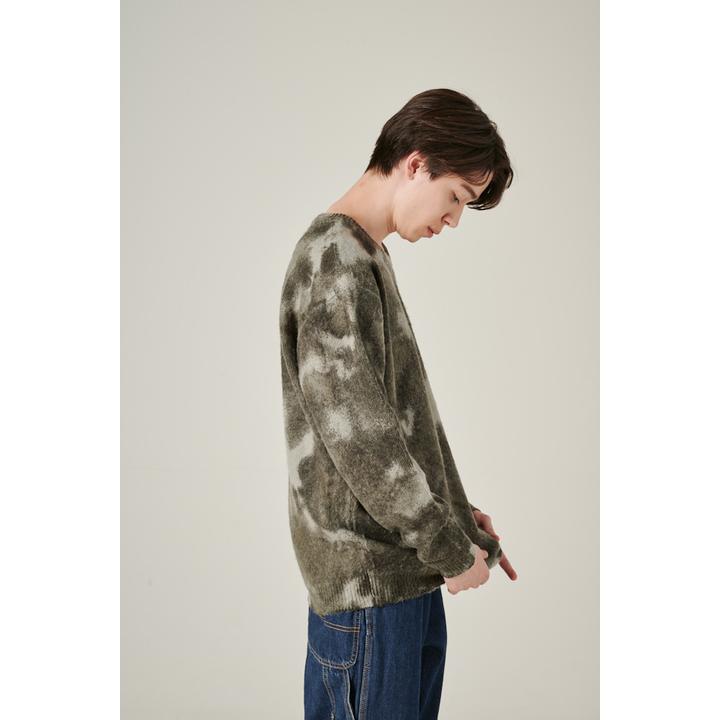 tie dye クルーネックニット