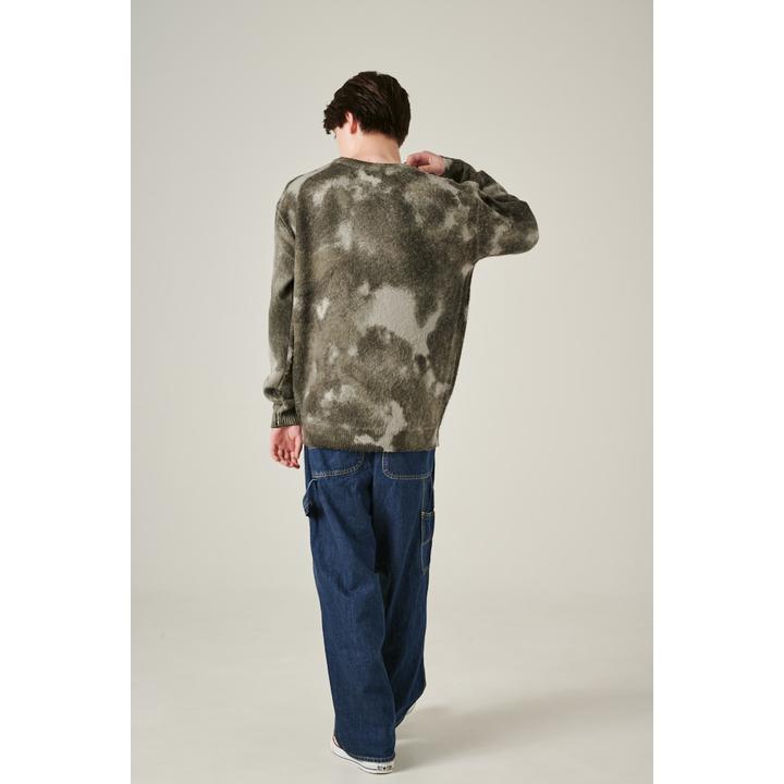 tie dye クルーネックニット