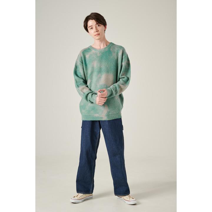 tie dye クルーネックニット
