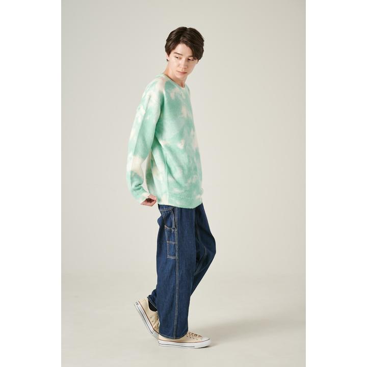 tie dye クルーネックニット