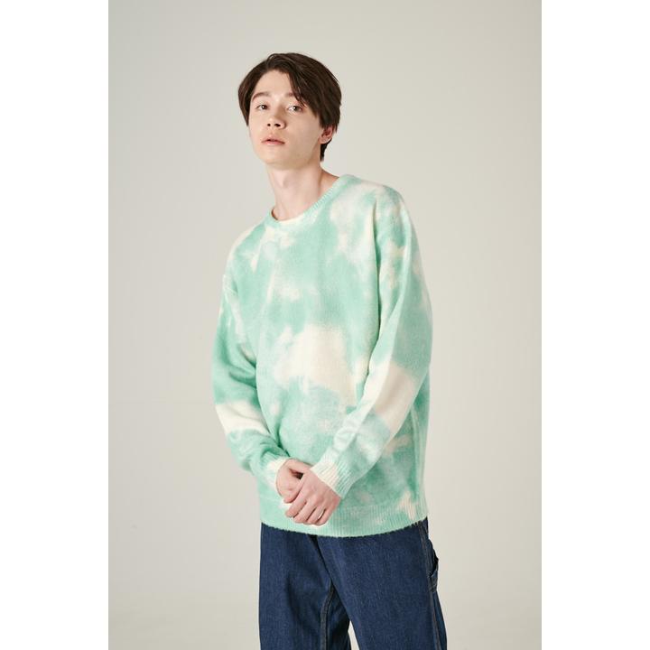 tie dye クルーネックニット