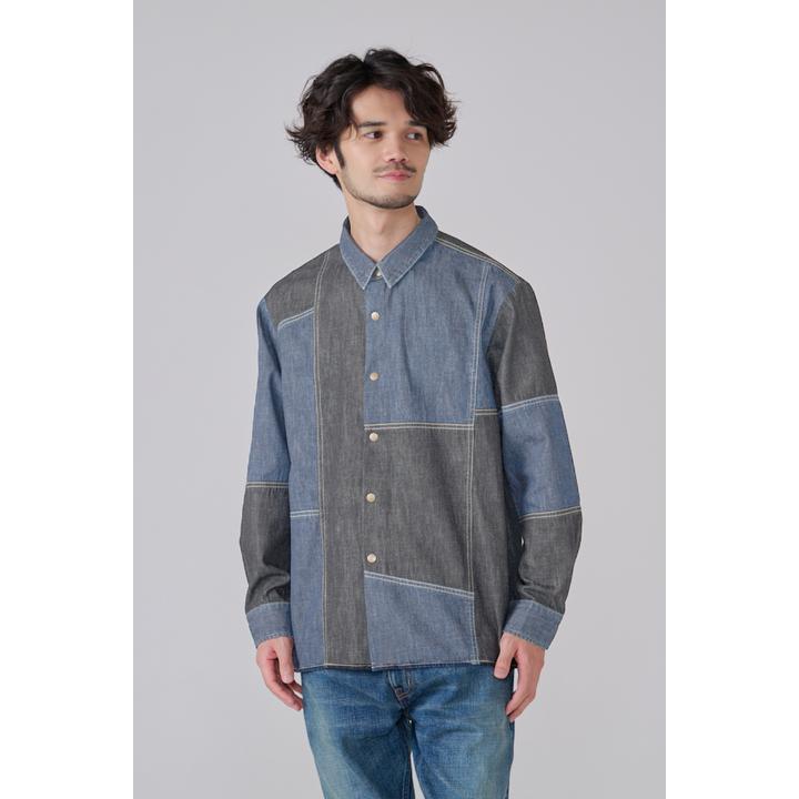 DENIM PATCHWORK SHIRT