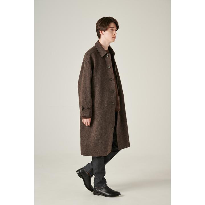 ヘリンボーンツイードコート