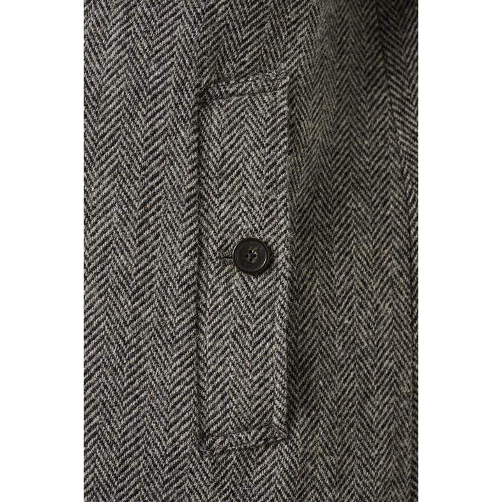 ヘリンボーンツイードコート