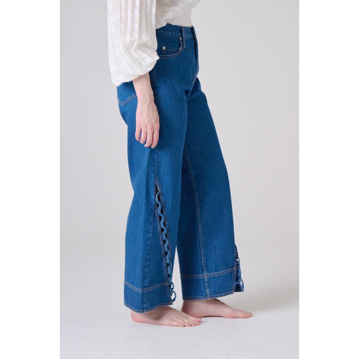 BRAIDED WIDE DENIM