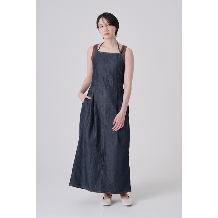 APRON DENIM DRESS