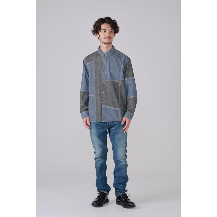 DENIM PATCHWORK SHIRT