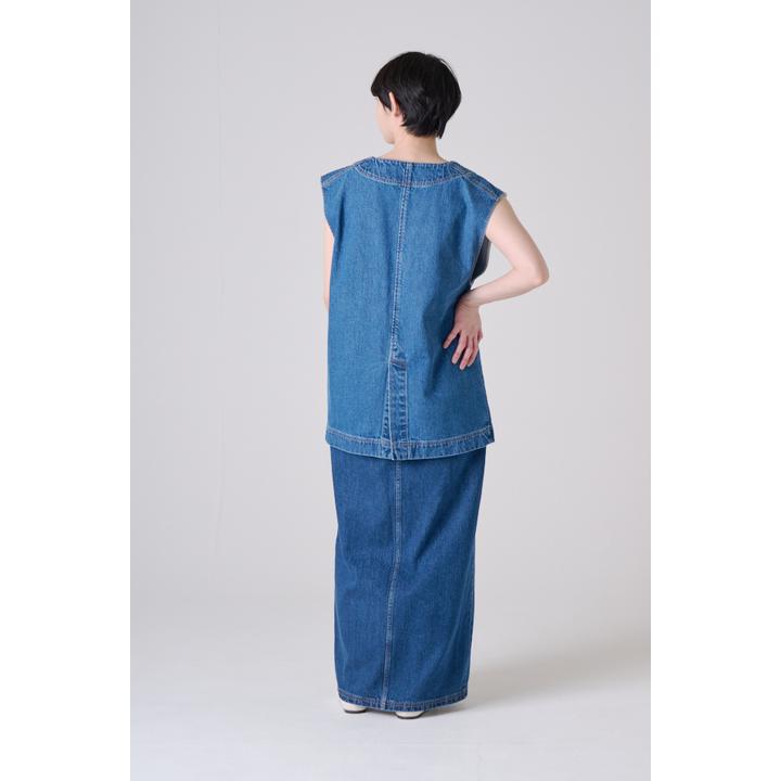 DENIM V-NECK VEST