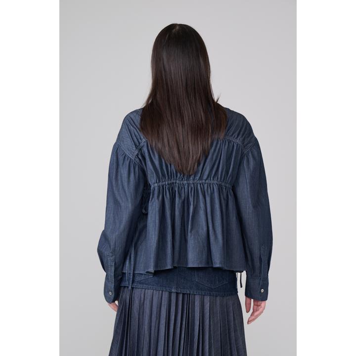 LIGHT OZ SHIRRING BL