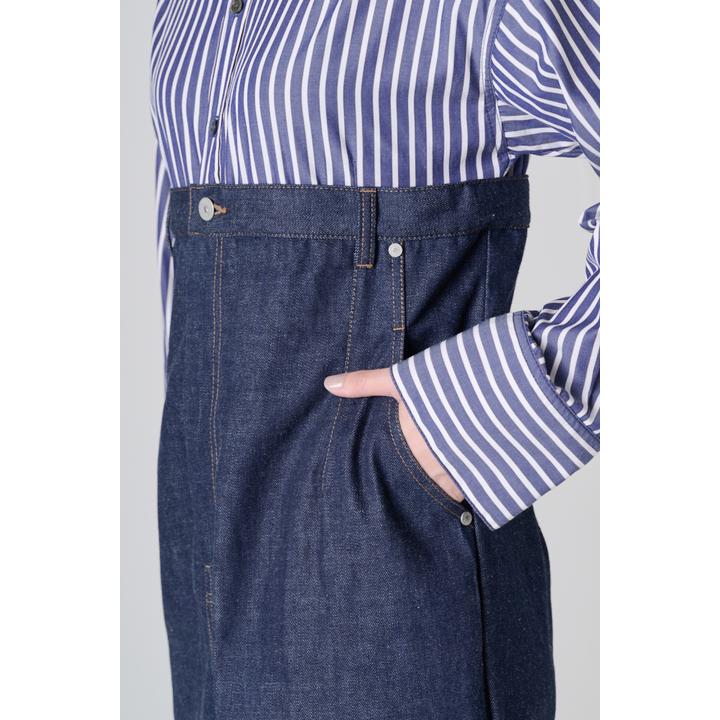 HIGH WAIST DENIM OP