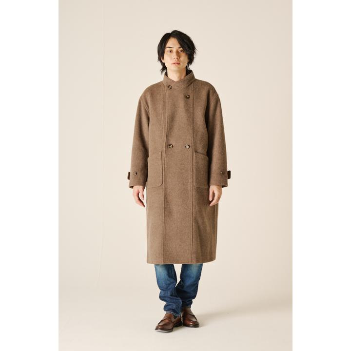 STAND COLLAR  DOUBLE BEAVER COAT  