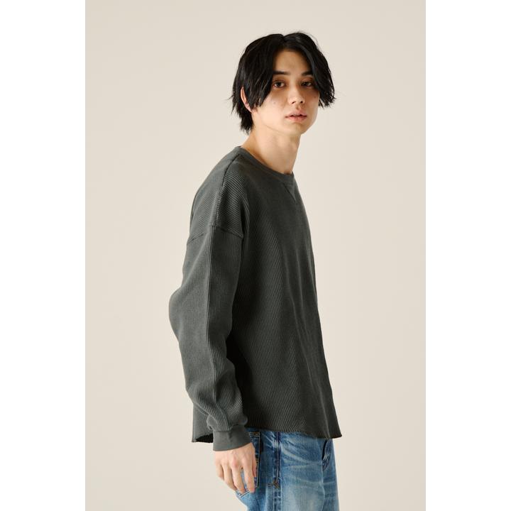 OVERSIZE WAFFLE L/S TEE