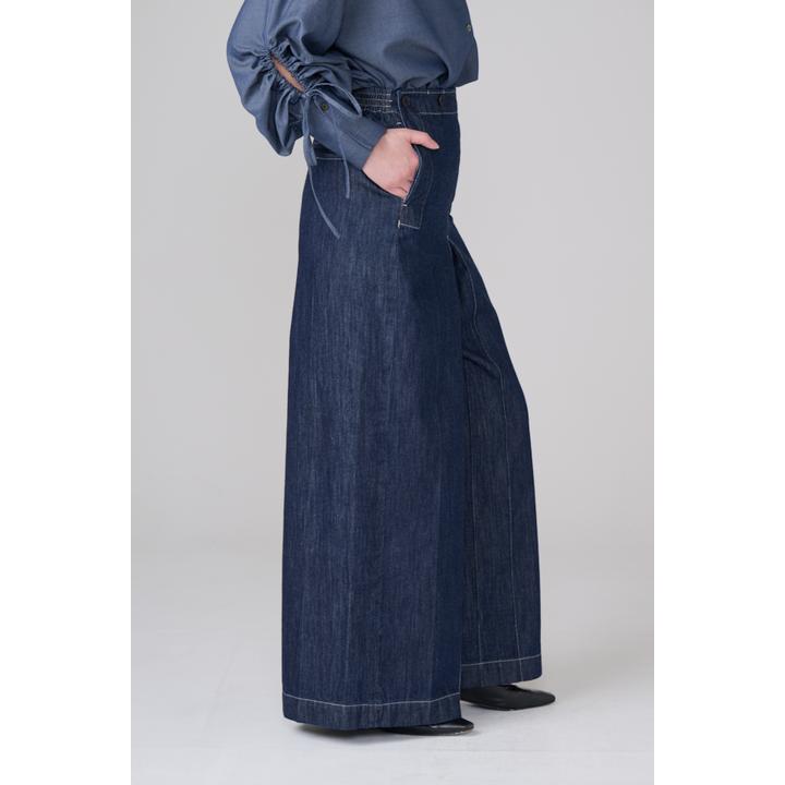 SAILOR CULOTTES WIDE DENIM PT