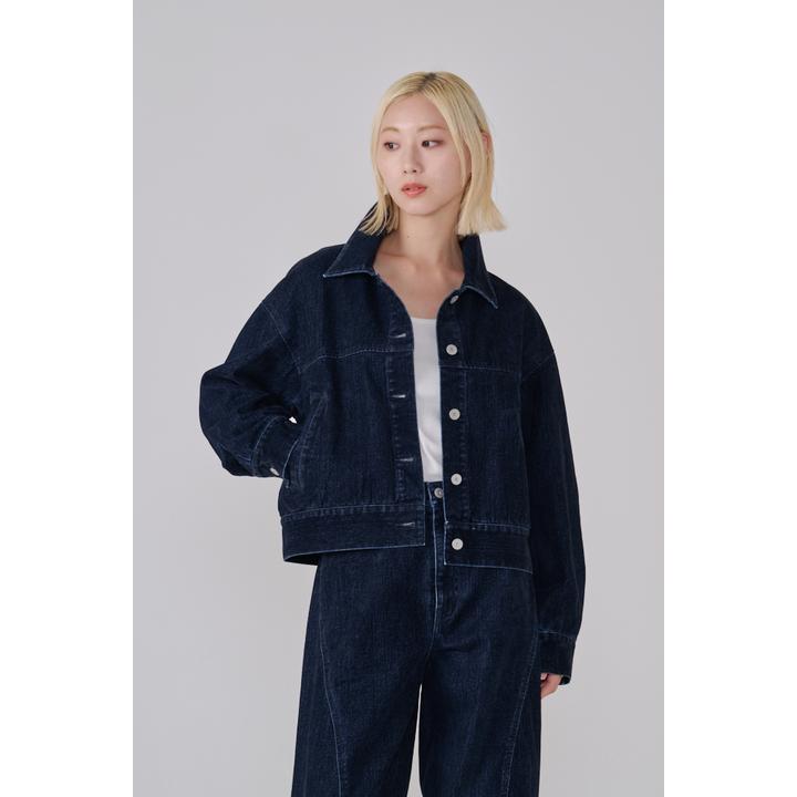 FLOCKED DENIM JKT