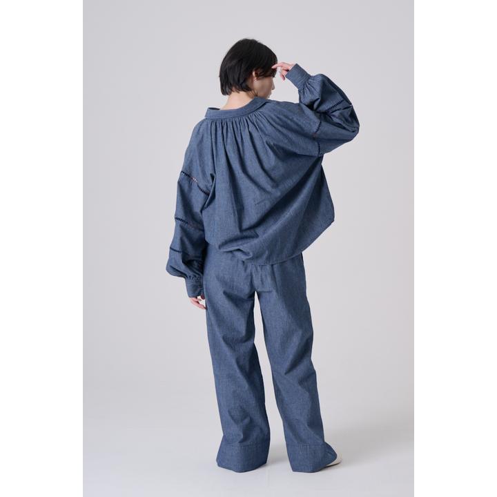 LADDER LACE DENIM BL