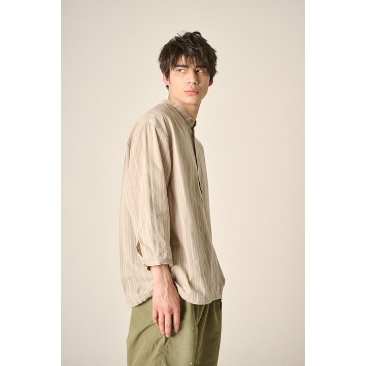 HENRY STRIPE THREE-QUARTER SLEEVES SHIRT