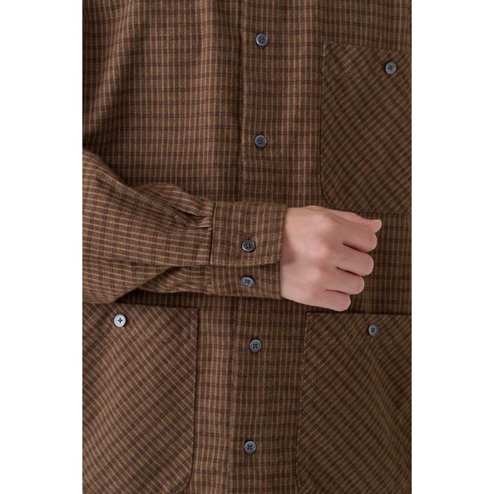 SUEDE COLLAR SHIRT