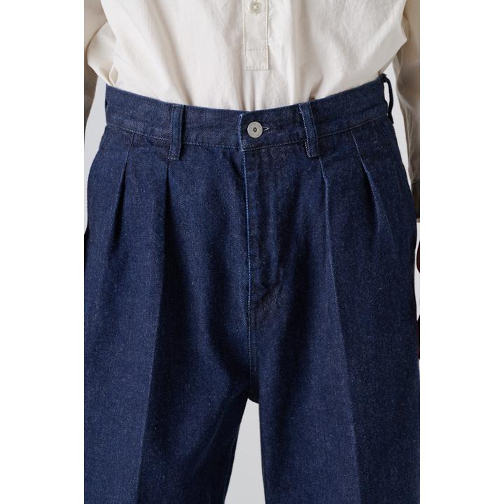 2 TUCK WIDE DENIM TROUSER