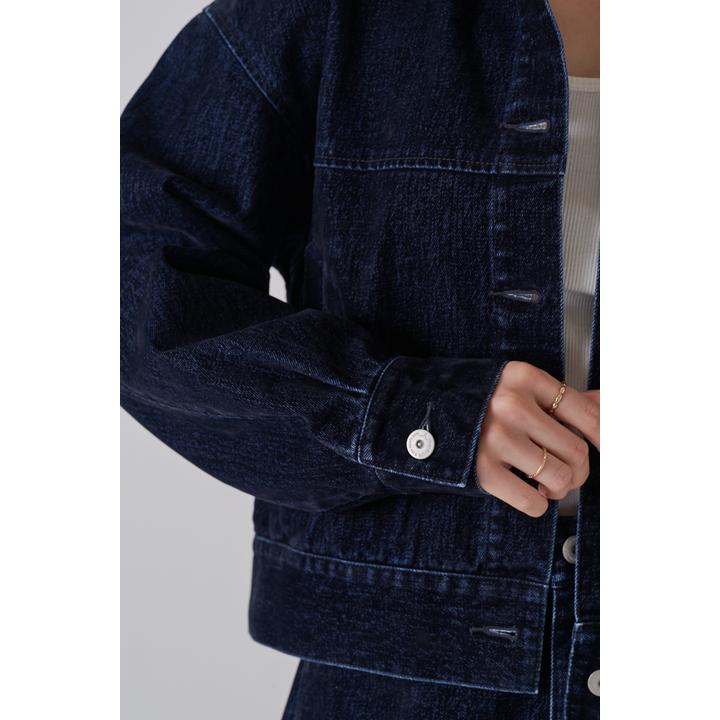 FLOCKED DENIM JKT