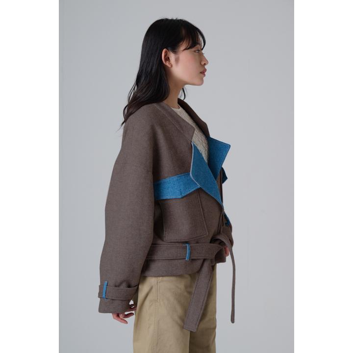 MIXED FABRICS SHORT CT