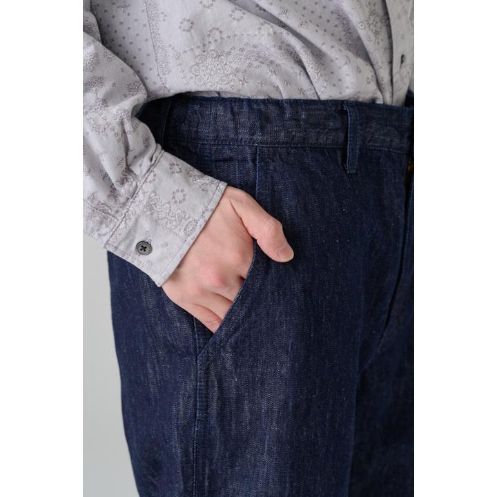 LINEN DENIM TROUSER