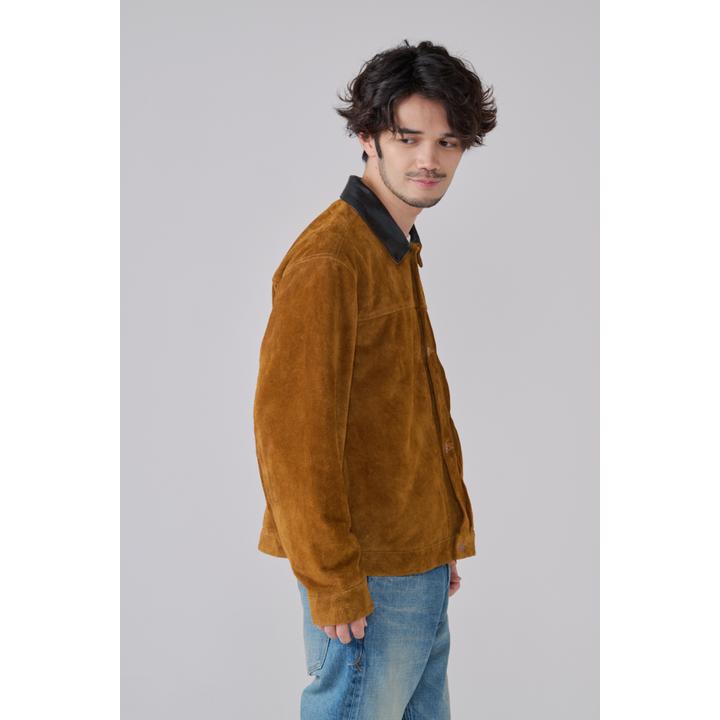 SUEDE×LEATHER JACKET