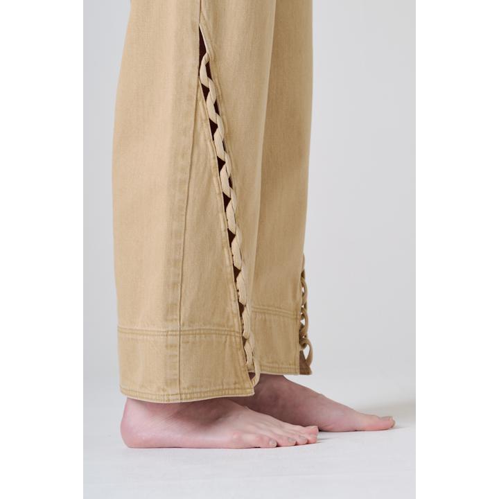 BRAIDED WIDE DENIM