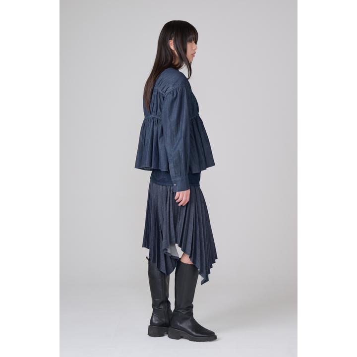 LIGHT OZ SHIRRING BL