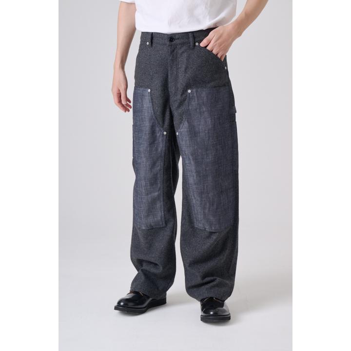 DOUBLE KNEE TWEED TROUSER