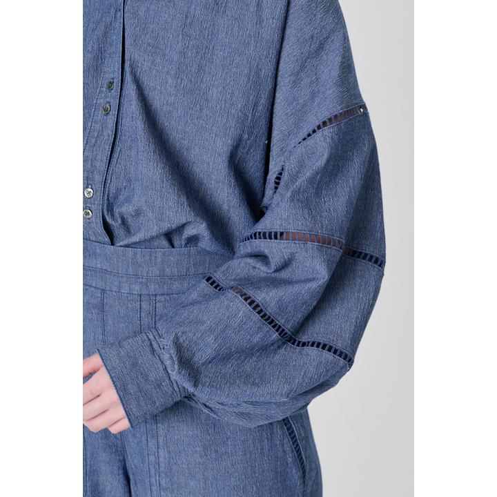 LADDER LACE DENIM BL